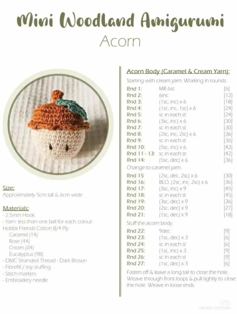 Explore the Mini Woodland Amigurumi Advent Calendar Crochet Patterns