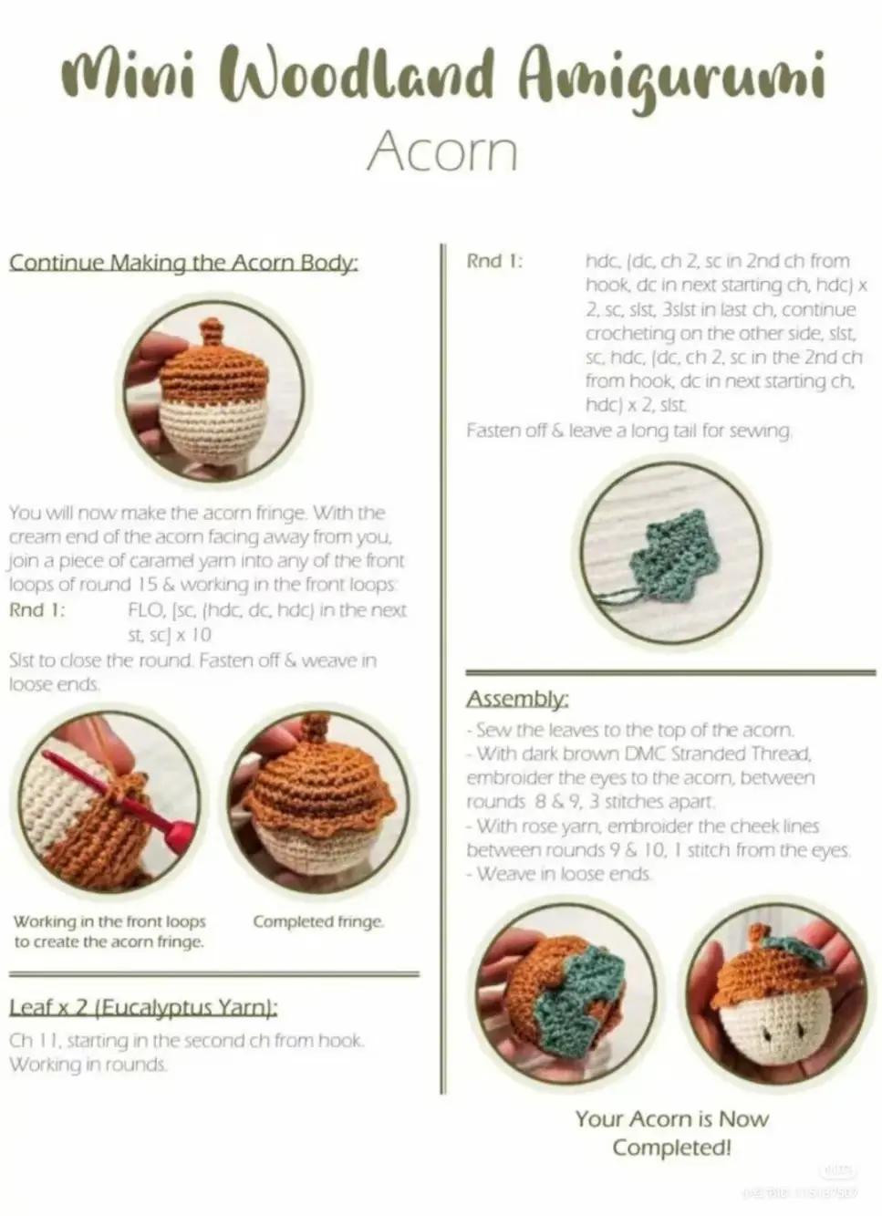 Explore the Mini Woodland Amigurumi Advent Calendar Crochet Patterns