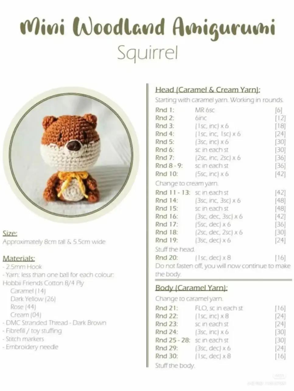 Explore the Mini Woodland Amigurumi Advent Calendar Crochet Patterns