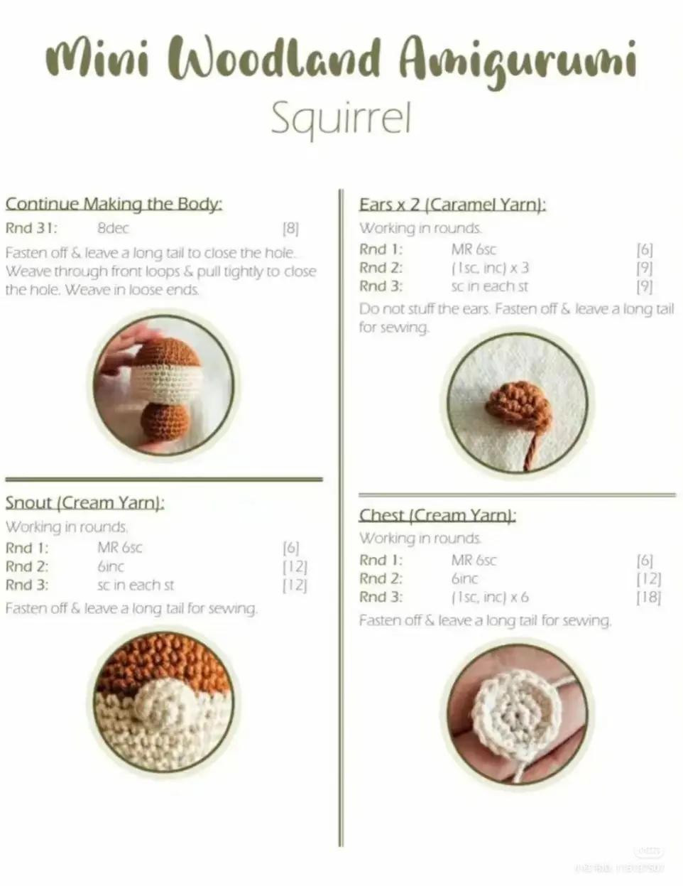 Explore the Mini Woodland Amigurumi Advent Calendar Crochet Patterns