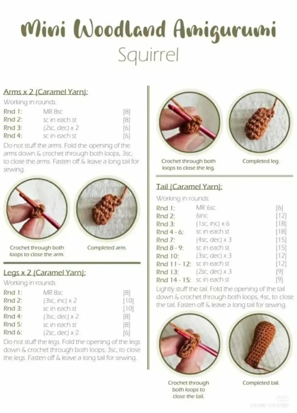 Explore the Mini Woodland Amigurumi Advent Calendar Crochet Patterns