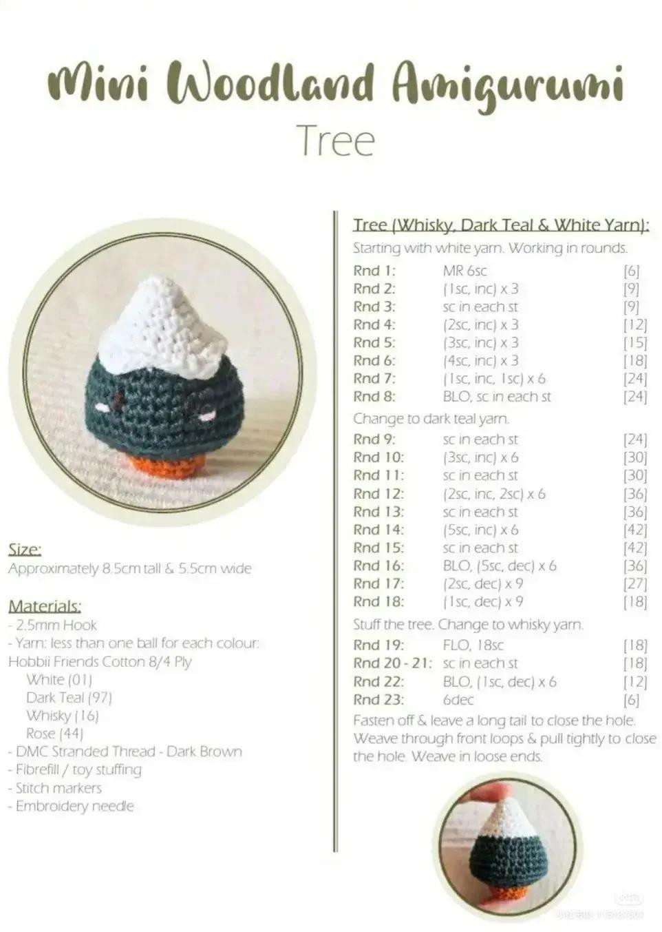 Explore the Mini Woodland Amigurumi Advent Calendar Crochet Patterns