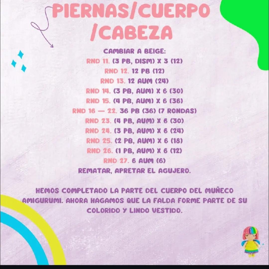 Fada Arco-íris Amigurumi: Padrão Grátis para Artesãos