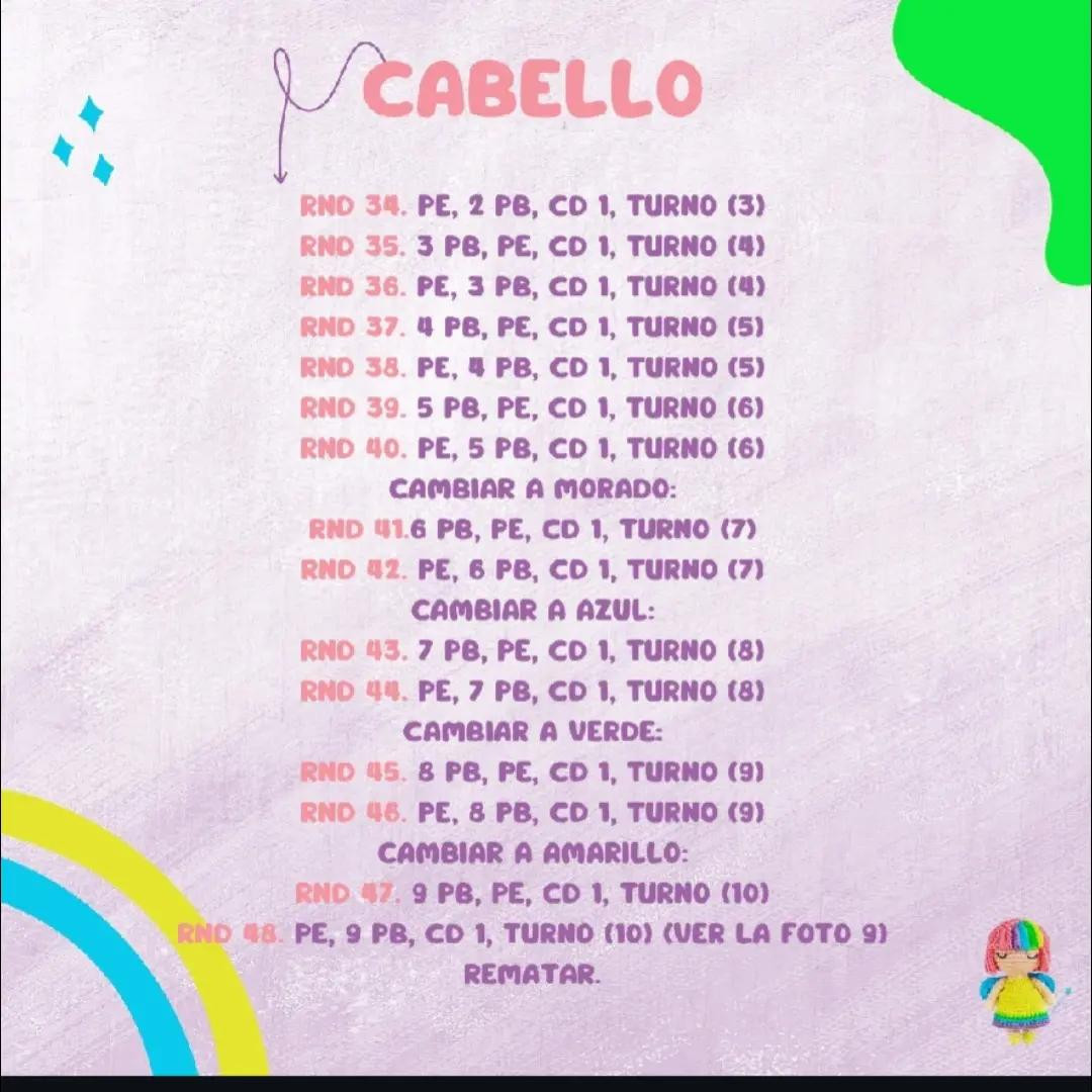 Fada Arco-íris Amigurumi: Padrão Grátis para Artesãos