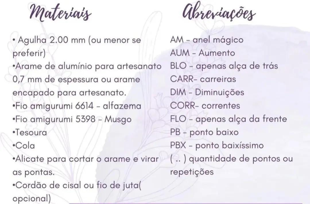 Flor de Lavanda em Crochê: Receita Grátis e Fácil de Seguir