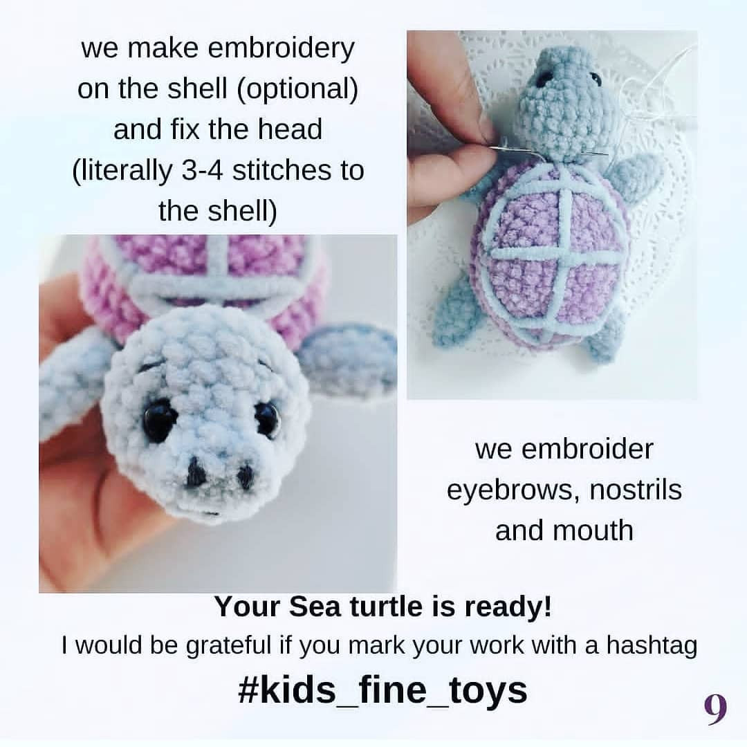 Free Crochet Pattern: Adorable Sea Turtle Amigurumi Toy