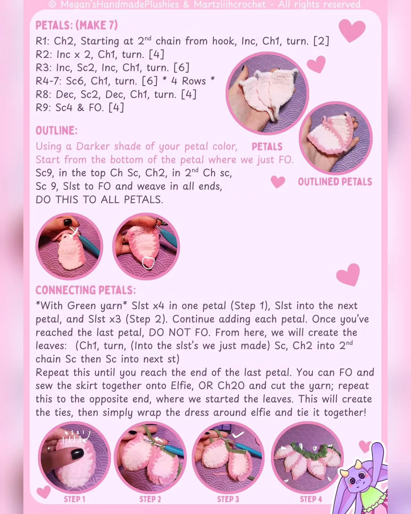 Free Crochet Pattern: Elfie the Flower Spirit Amigurumi