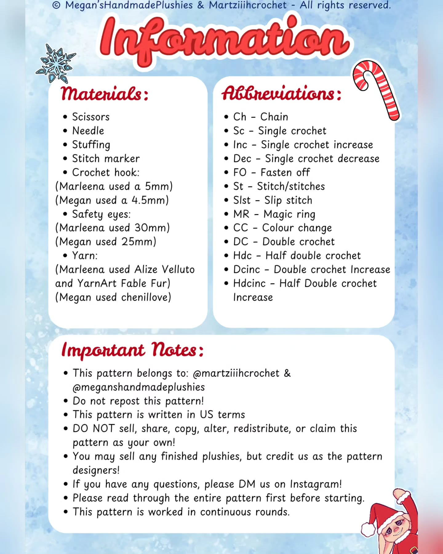 Free Crochet Pattern: Elfie the Miss Santa Amigurumi Doll