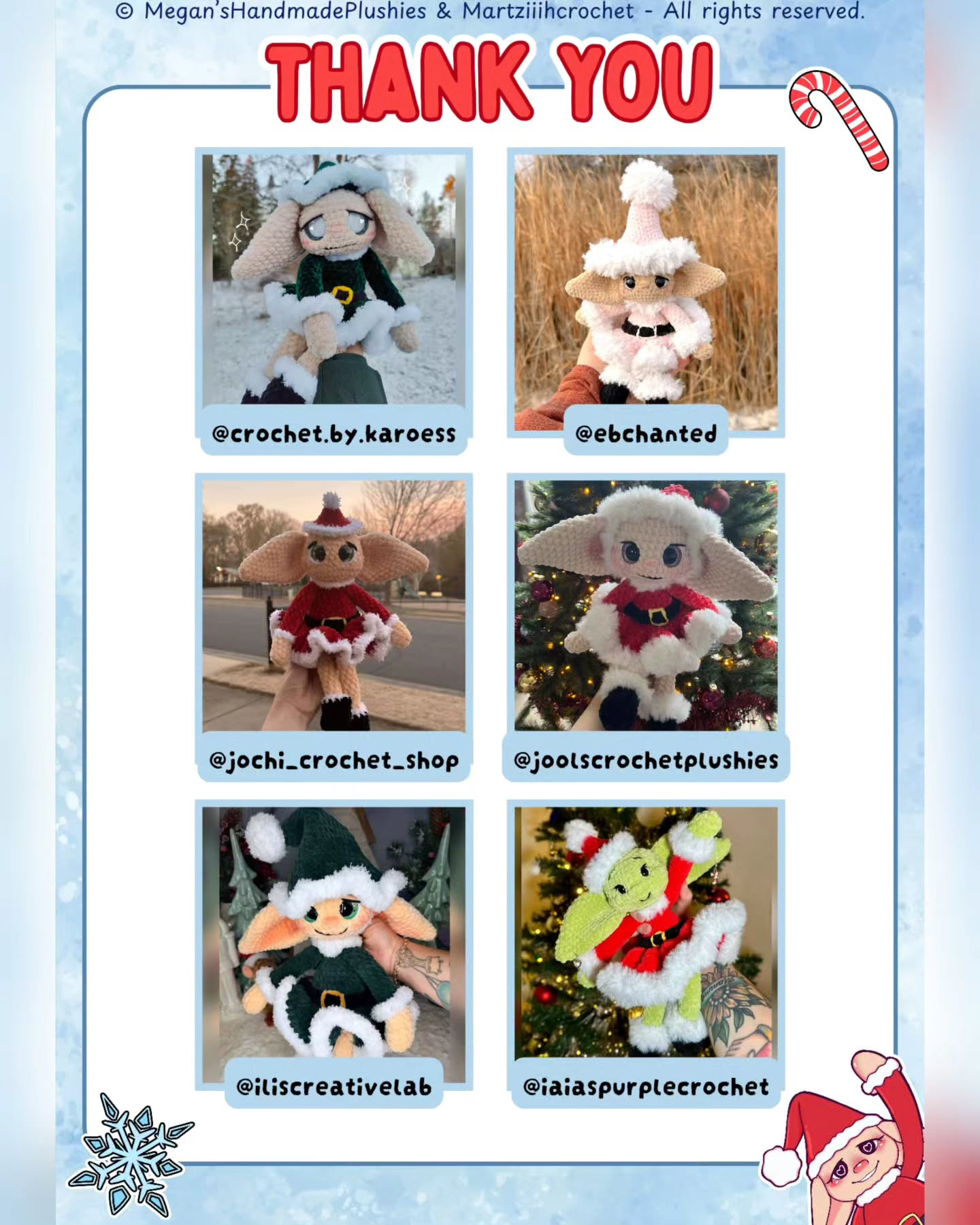 Free Crochet Pattern: Elfie the Miss Santa Amigurumi Doll