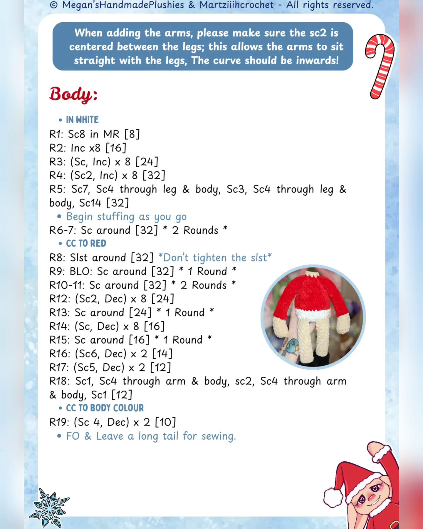 Free Crochet Pattern: Elfie the Miss Santa Amigurumi Doll