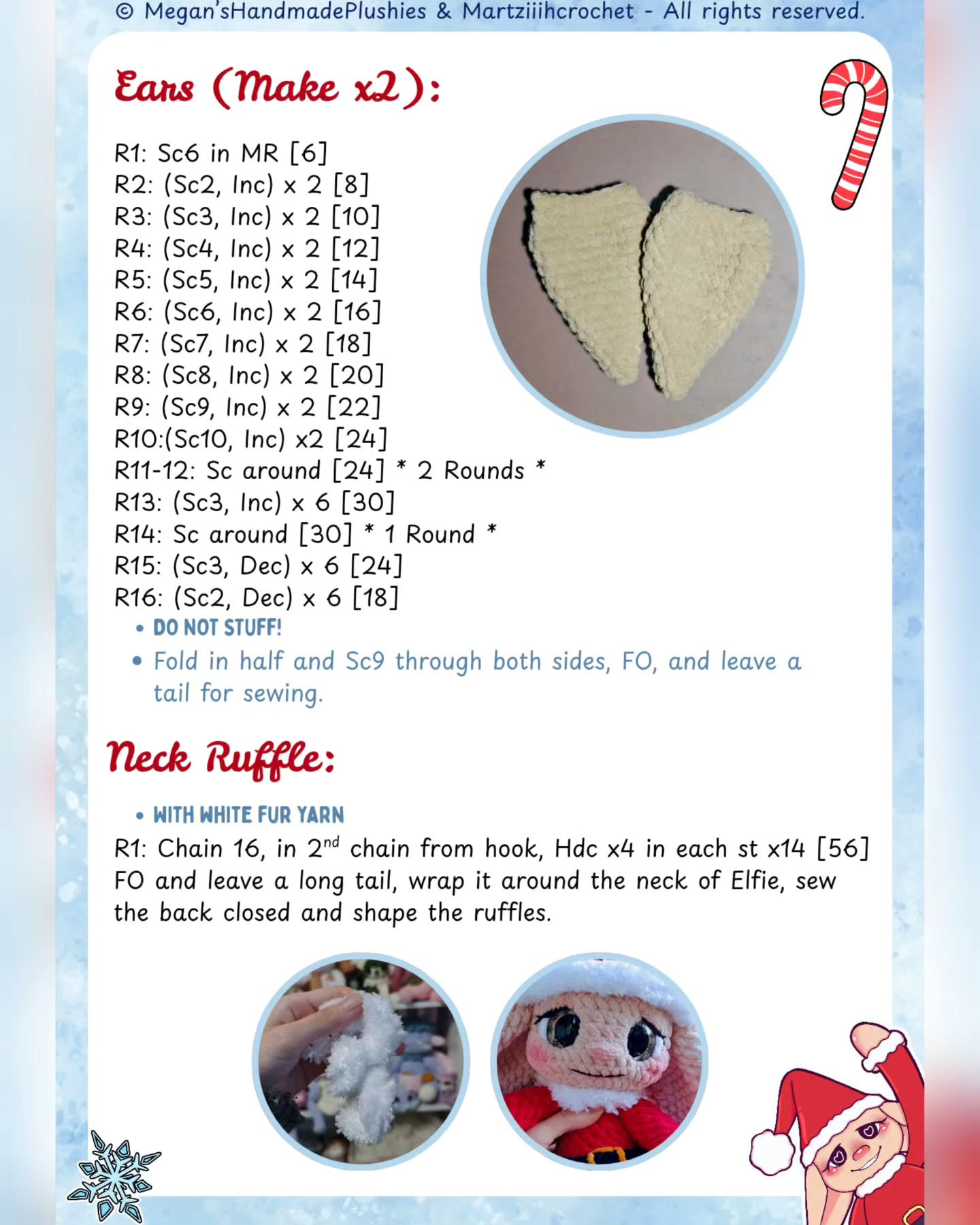 Free Crochet Pattern: Elfie the Miss Santa Amigurumi Doll