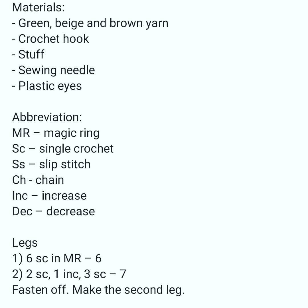 Free Crochet Pattern for Cute Green Alien Toy