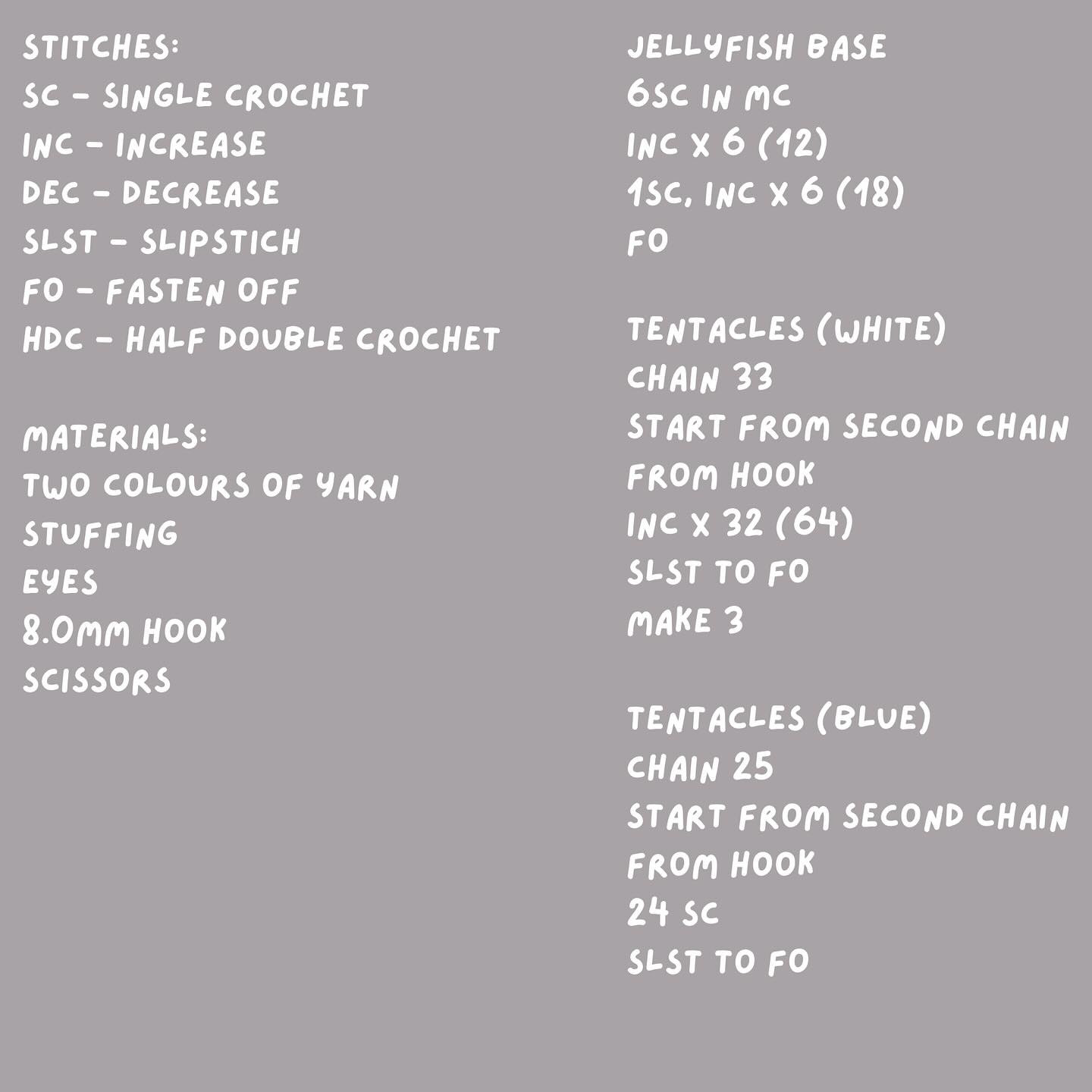 Free Crochet Pattern: Jellyfish Amigurumi for Beginners