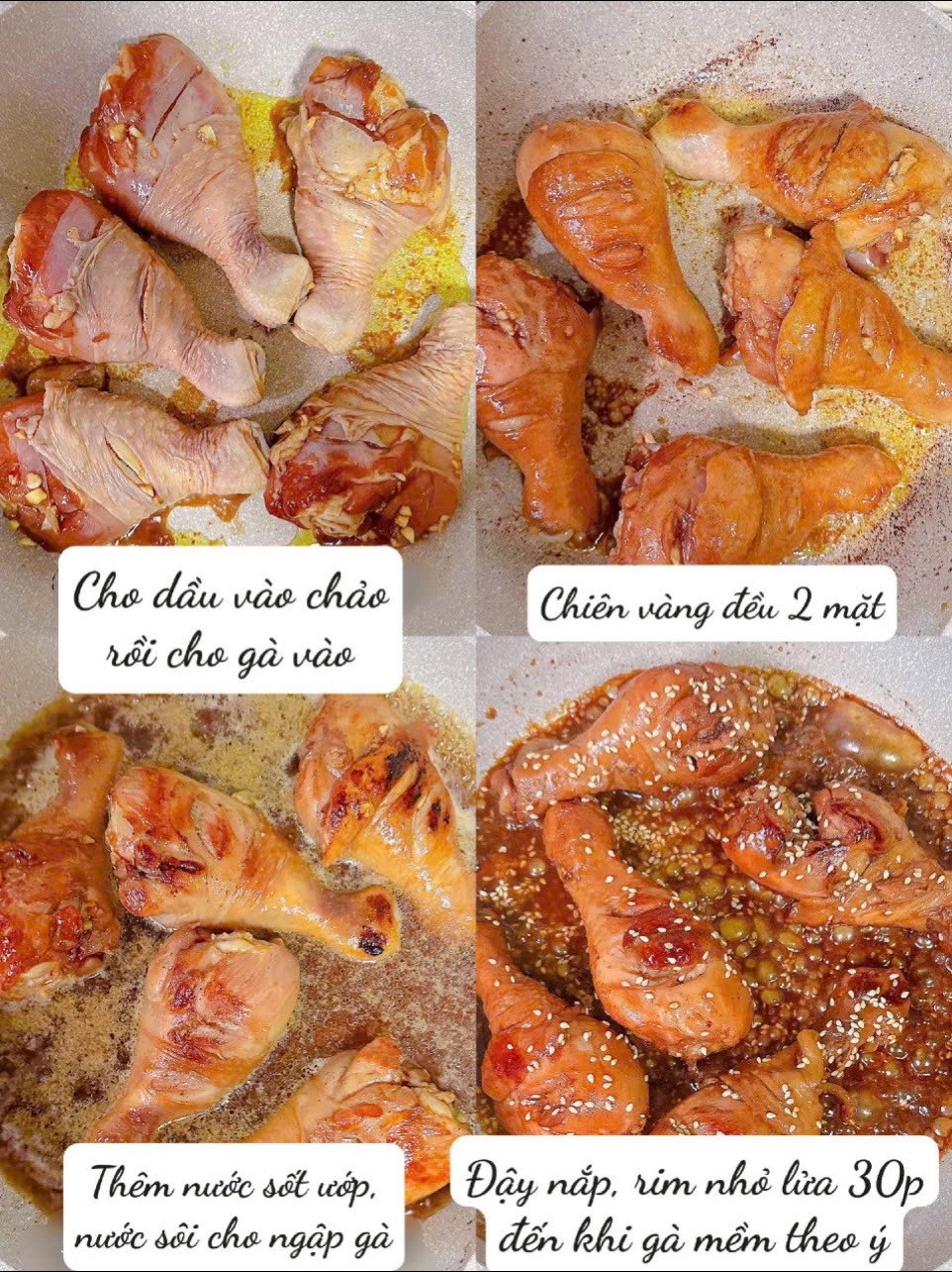 Gà Mật Ong Sốt Đậm Đà, Thịt Mềm Ngọt Ngào