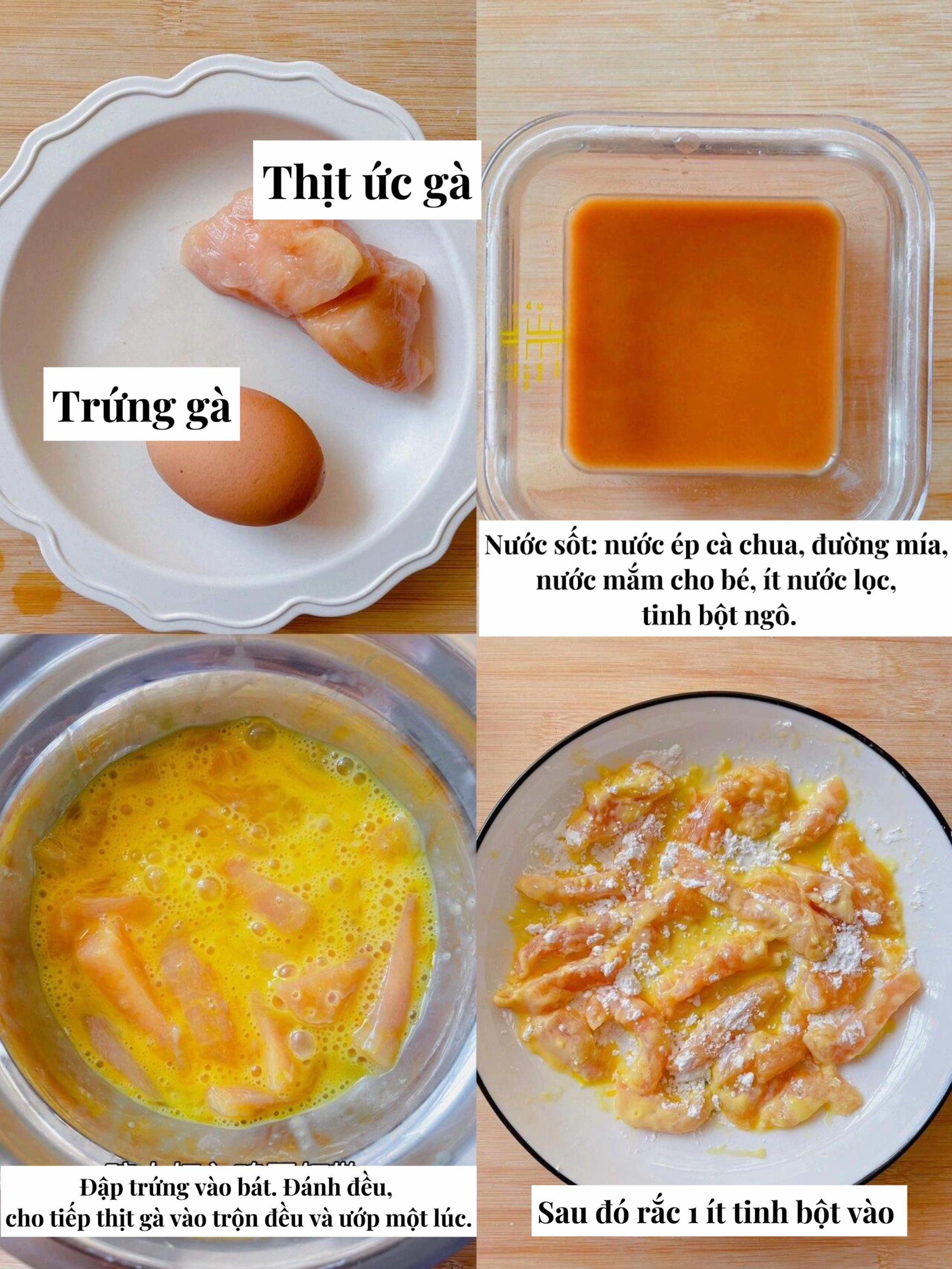 Gà Que Sốt Cà Chua Ngọt Ngào