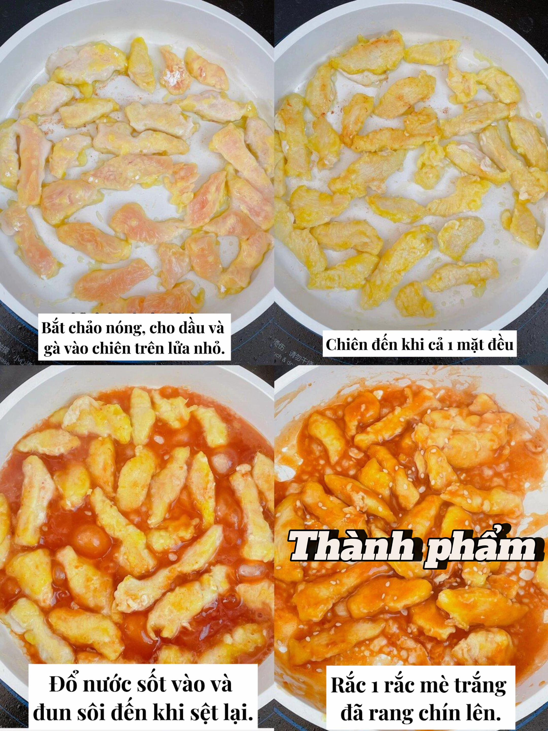 Gà Que Sốt Cà Chua Ngọt Ngào