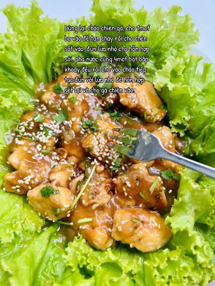 Gà Sốt Chanh Mật Ong Đậm Đà Ngọt Ngào