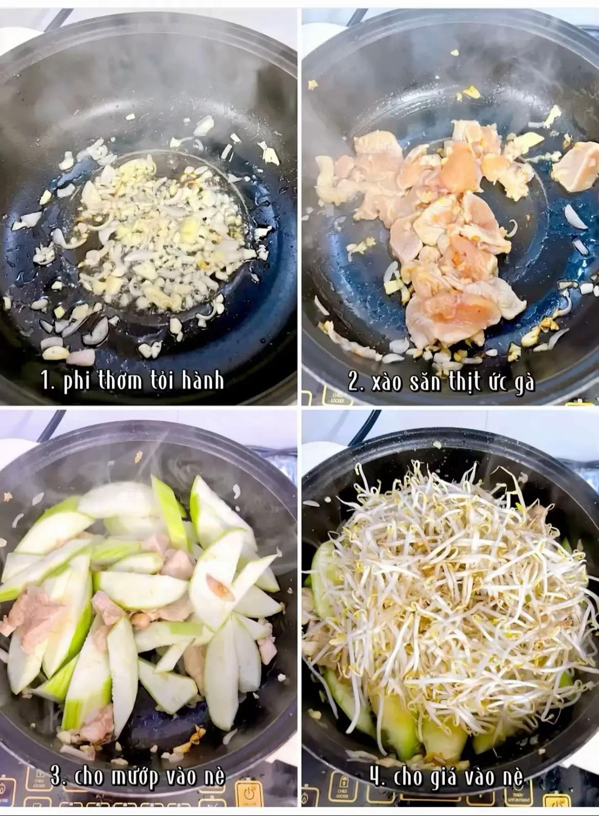 Gà Xào Mướp Giòn Tan Thơm Ngon