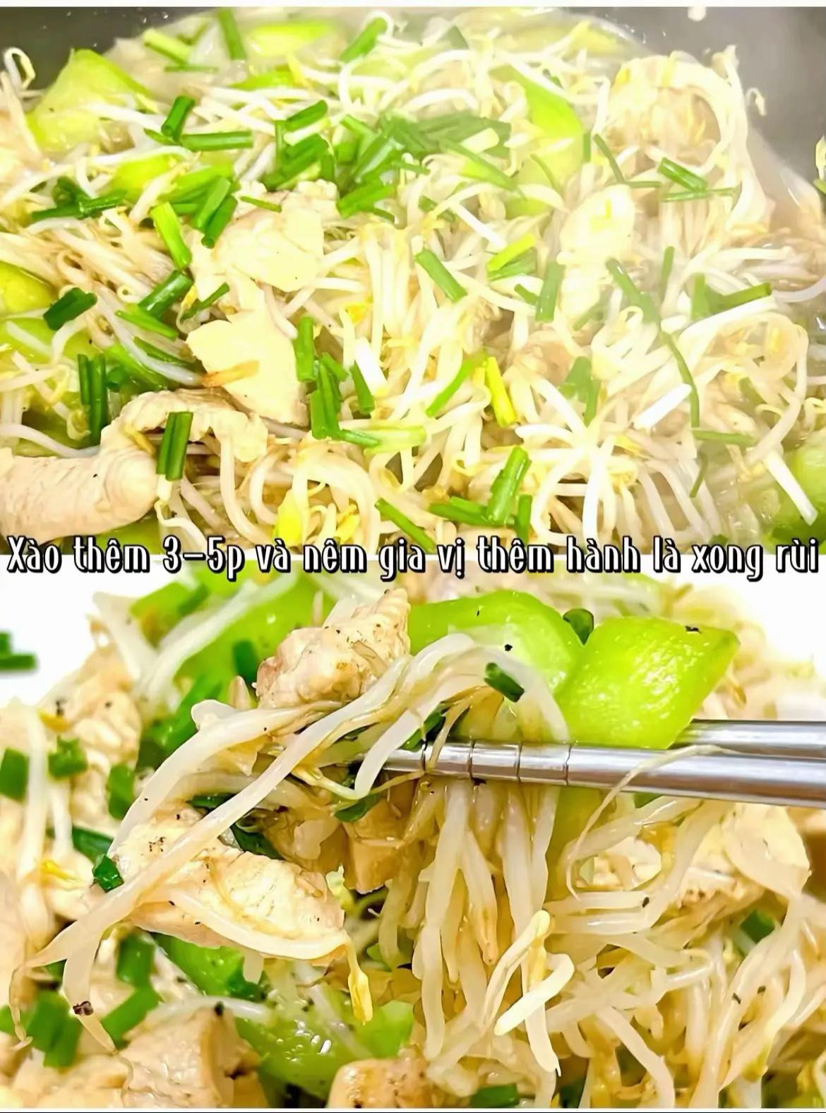 Gà Xào Mướp Giòn Tan Thơm Ngon