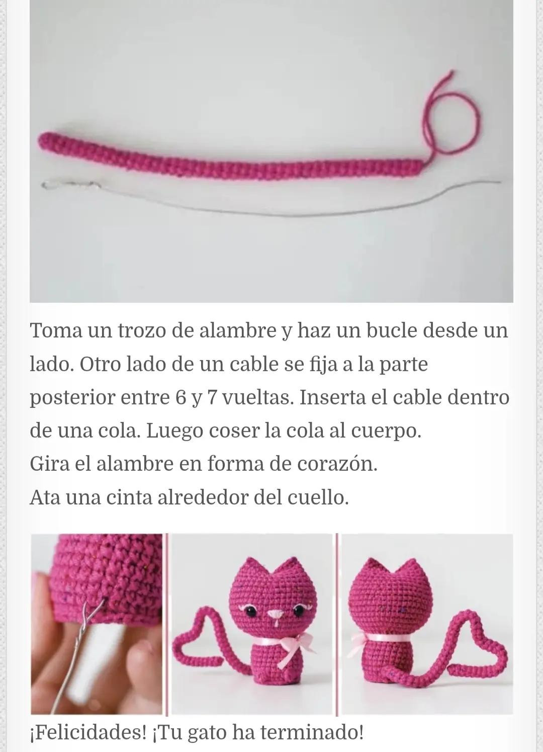 Gatitos Amigurumi: Patrón de Tejido Gratis y Fácil para Principiantes