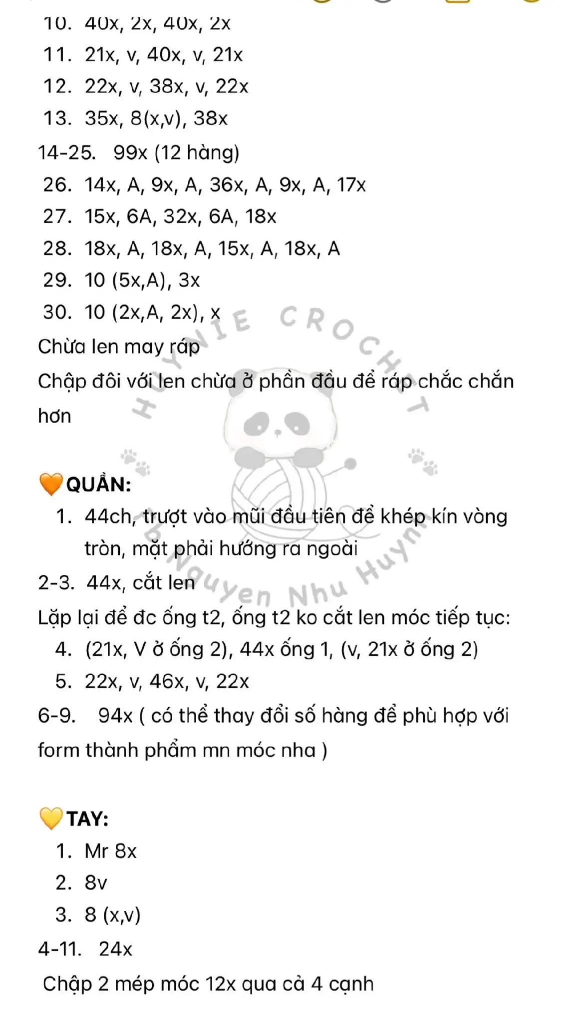 Gấu bông móc len vàng với quả cam trên đầu, đáng yêu và ngộ nghĩnh