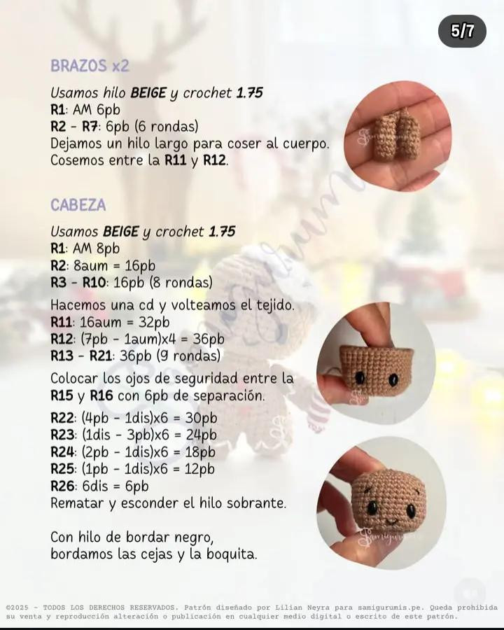 Gingy: Patrón Gratuito de Muñeco de Jengibre Amigurumi