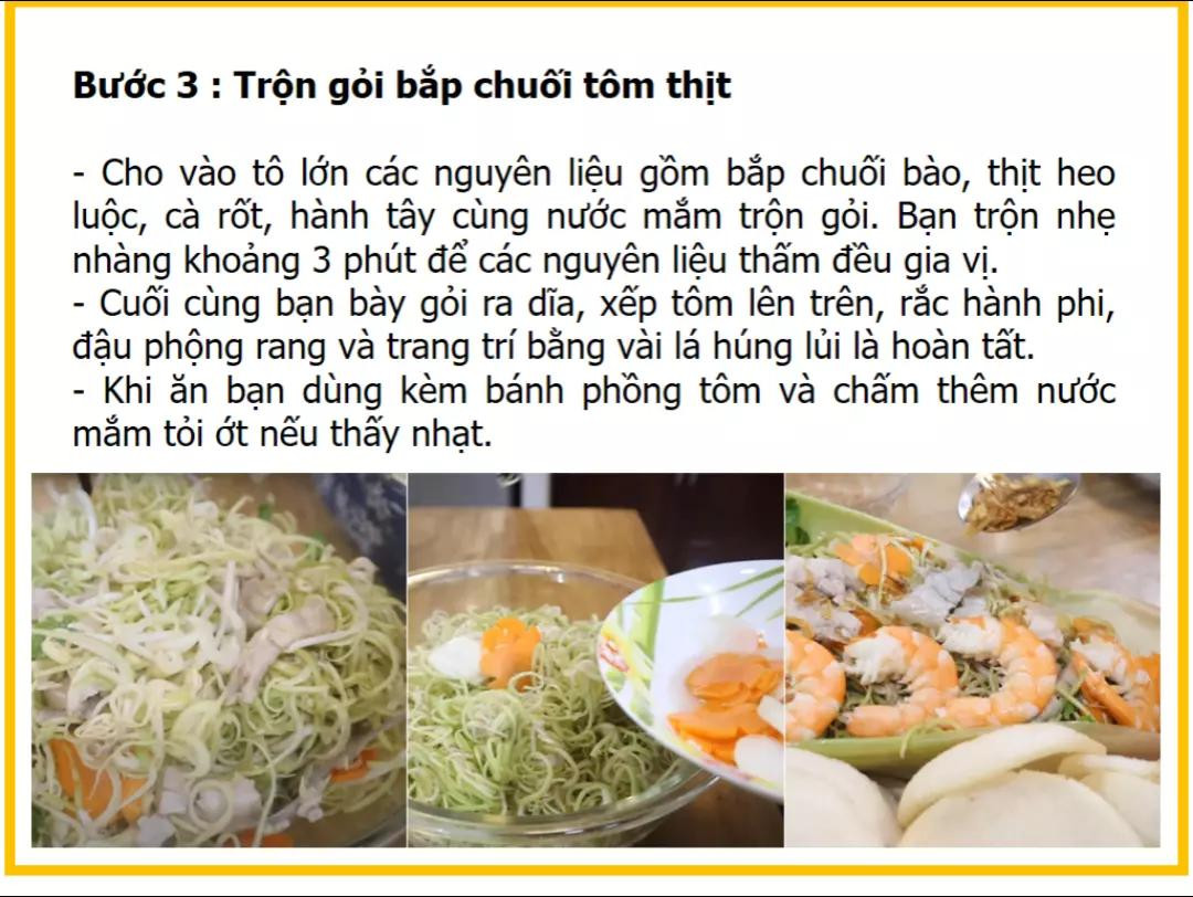 Gỏi Hoa Chuối Tôm Thịt Tươi Ngon Giòn Rụm