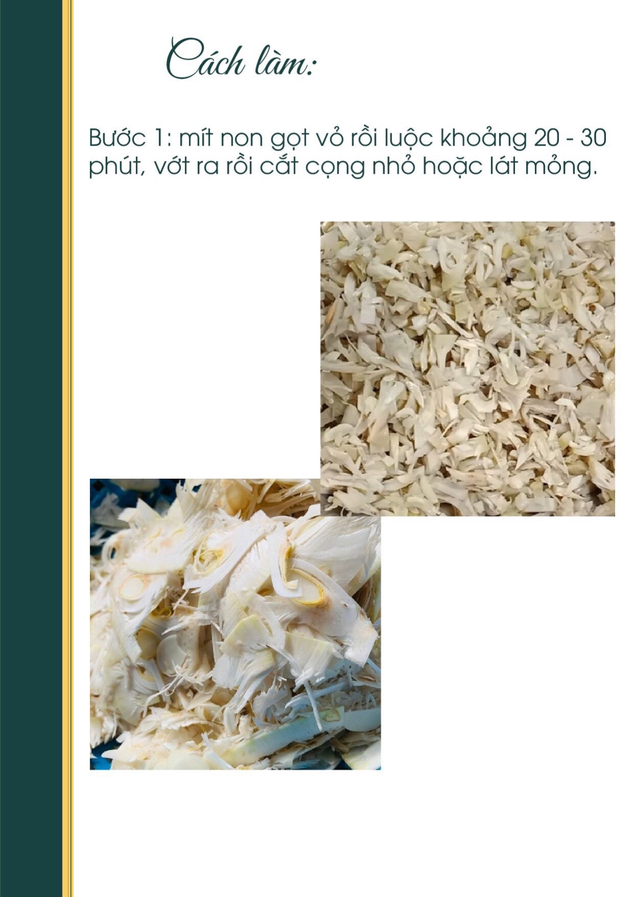 Gỏi Mít Non Thơm Ngon, Đậm Đà Vị Chay