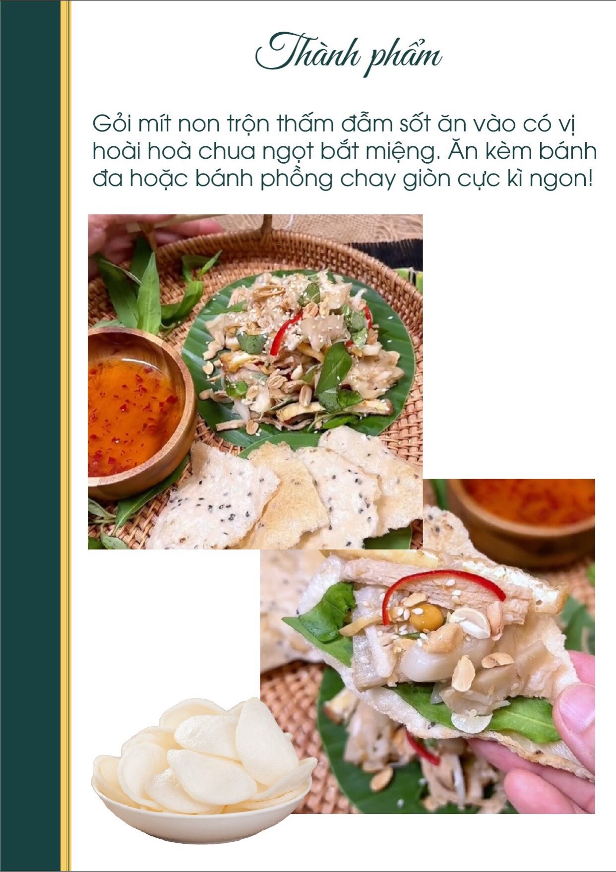 Gỏi Mít Non Thơm Ngon, Đậm Đà Vị Chay