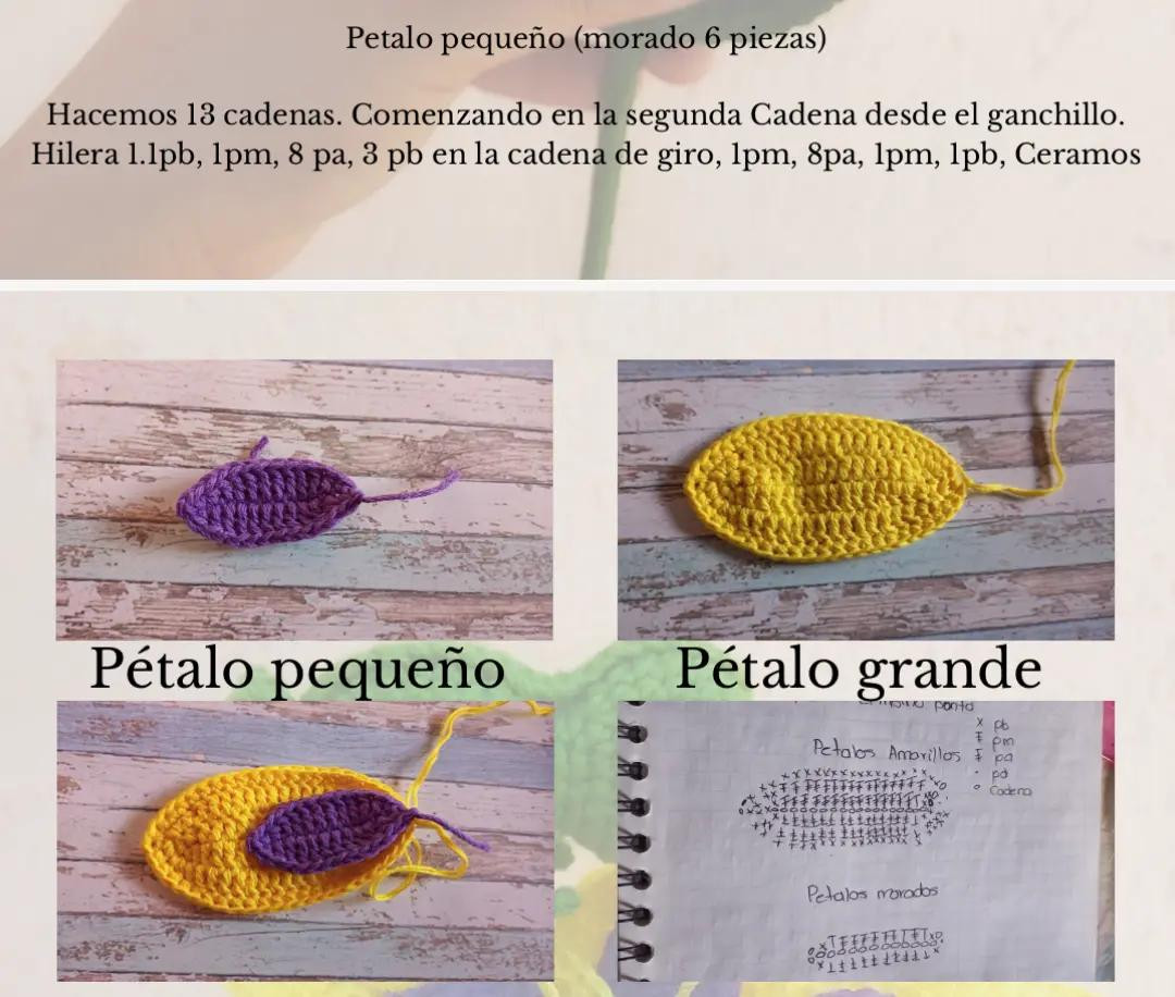 Guía para tejer una flor vibrante a crochet