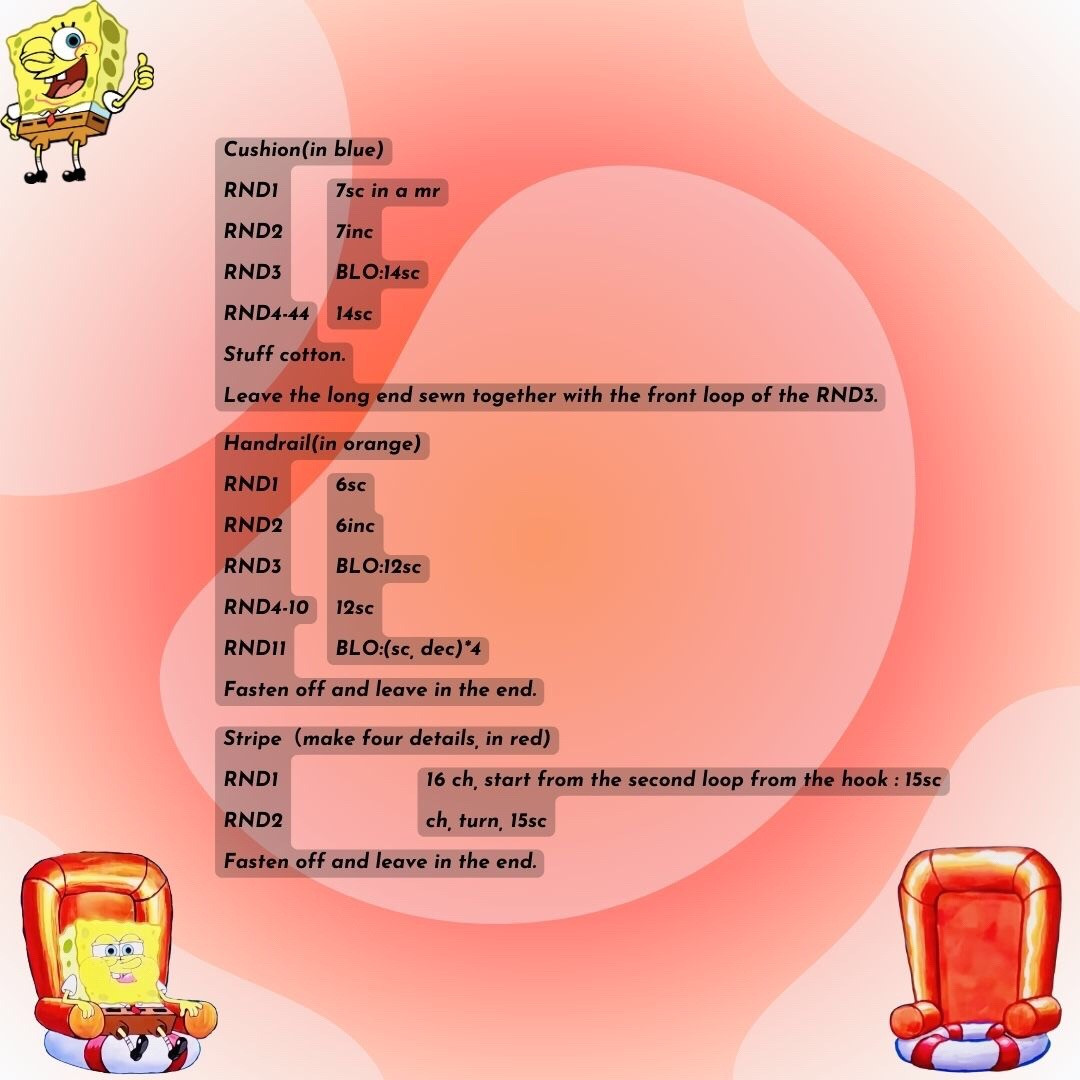 😜How to Crochet Adorable SpongeBob Sofa Hangers🎉