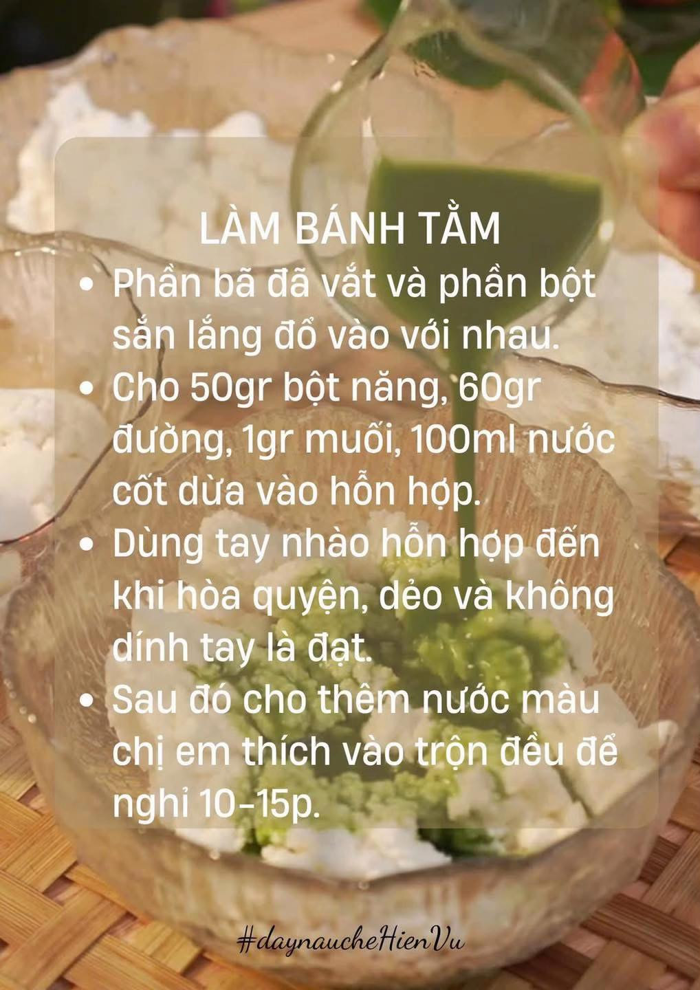HƯỚNG DẪN LÀM BÁNH TẰM TUỔI THƠ
