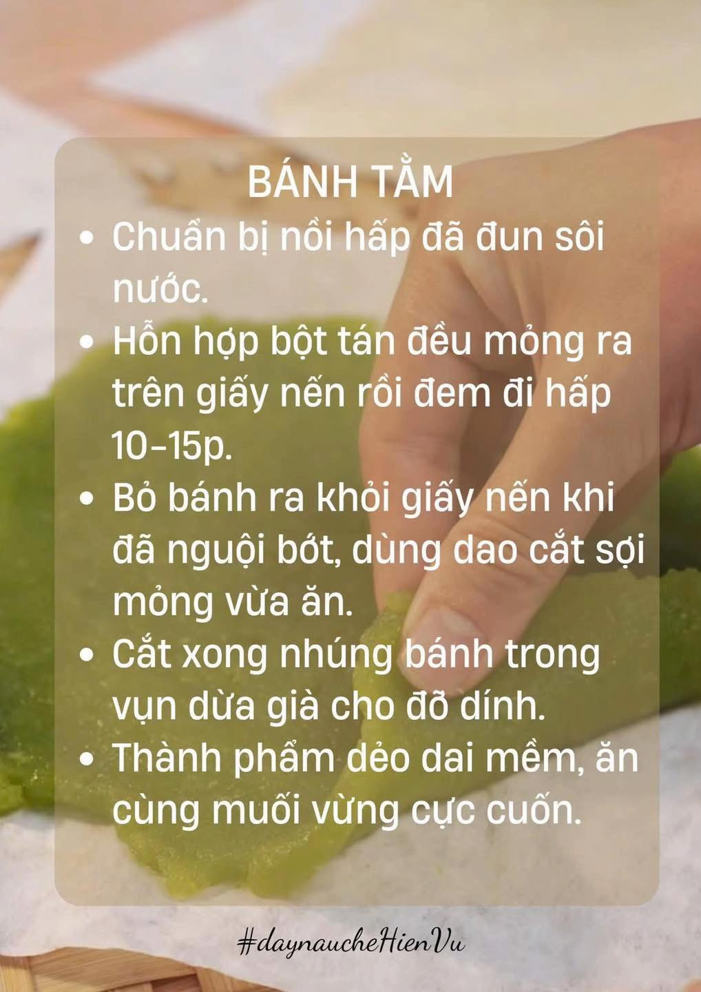 HƯỚNG DẪN LÀM BÁNH TẰM TUỔI THƠ