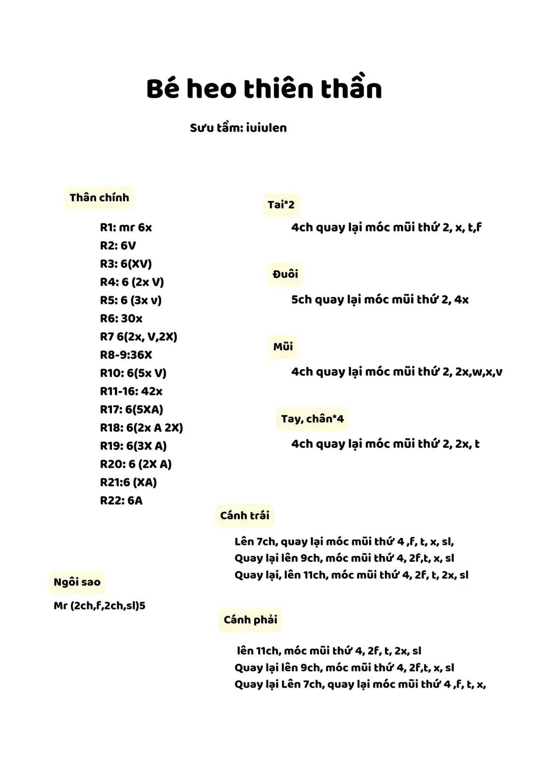 Hướng dẫn làm bé heo thiên thần dễ thương