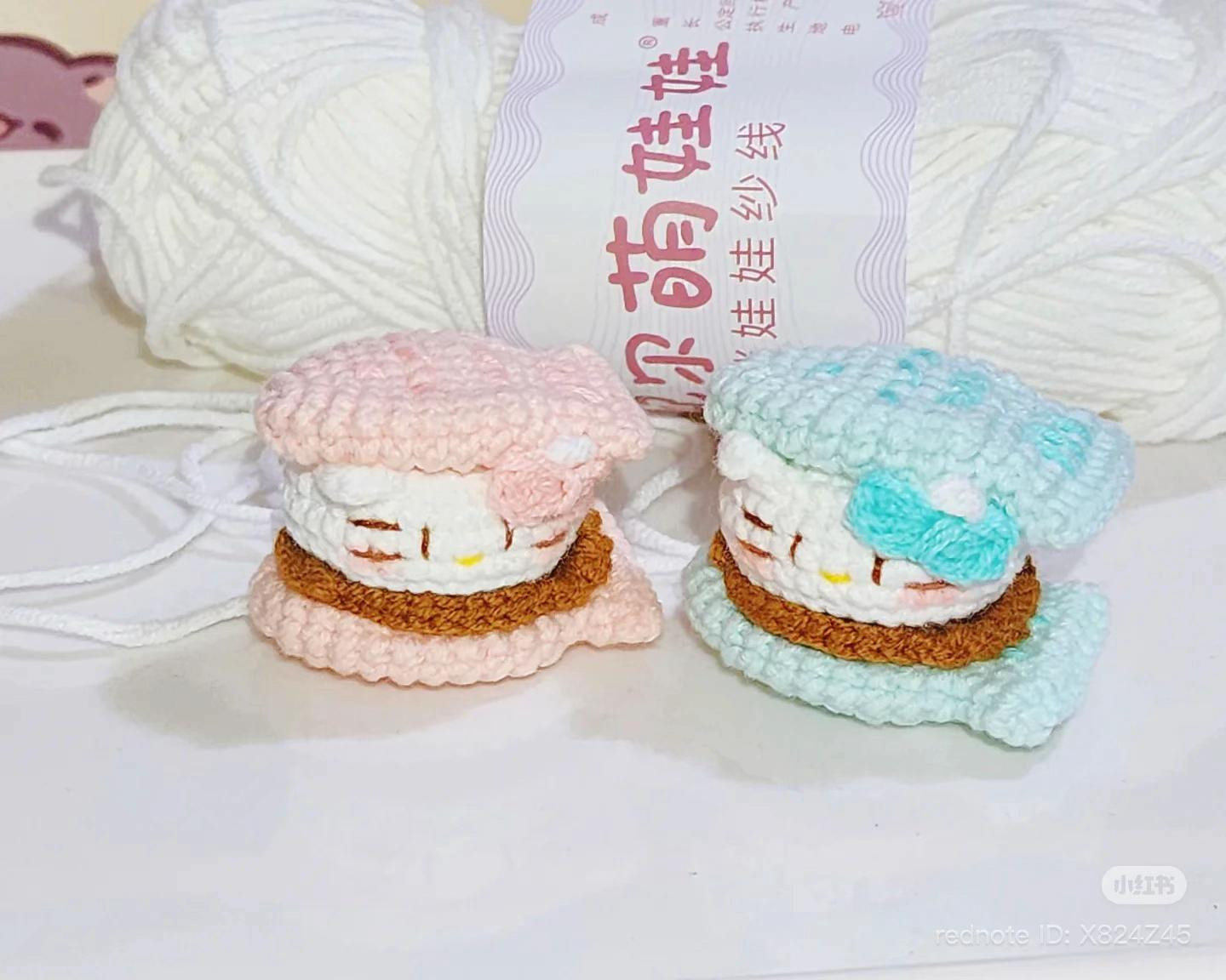 Hướng dẫn móc bánh cá hình Kitty dễ thương từ len