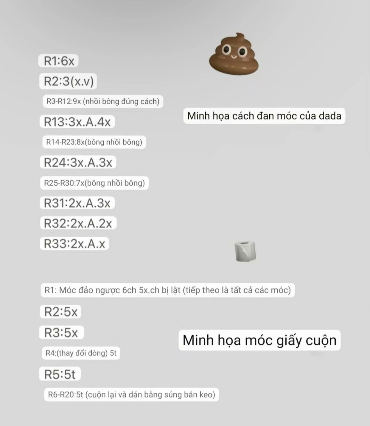 Hướng dẫn móc len đôi dép mini dễ thương cho búp bê.