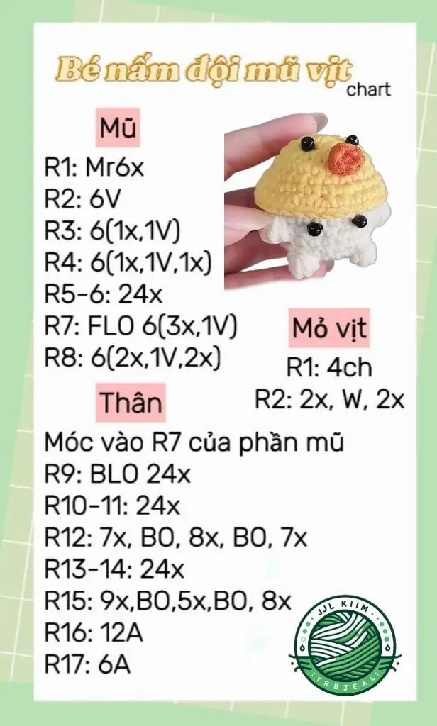 Hướng dẫn móc len hình chim vàng nhỏ xinh dễ thương