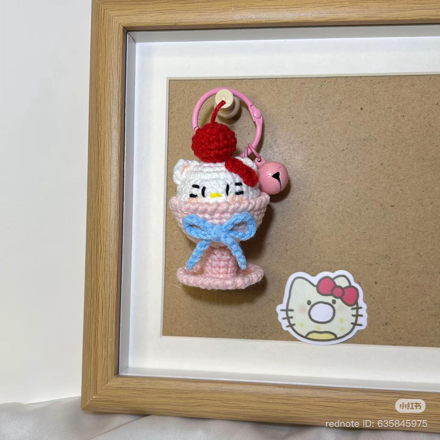 Hướng dẫn móc len ly kem Hello Kitty đáng yêu và dễ thương