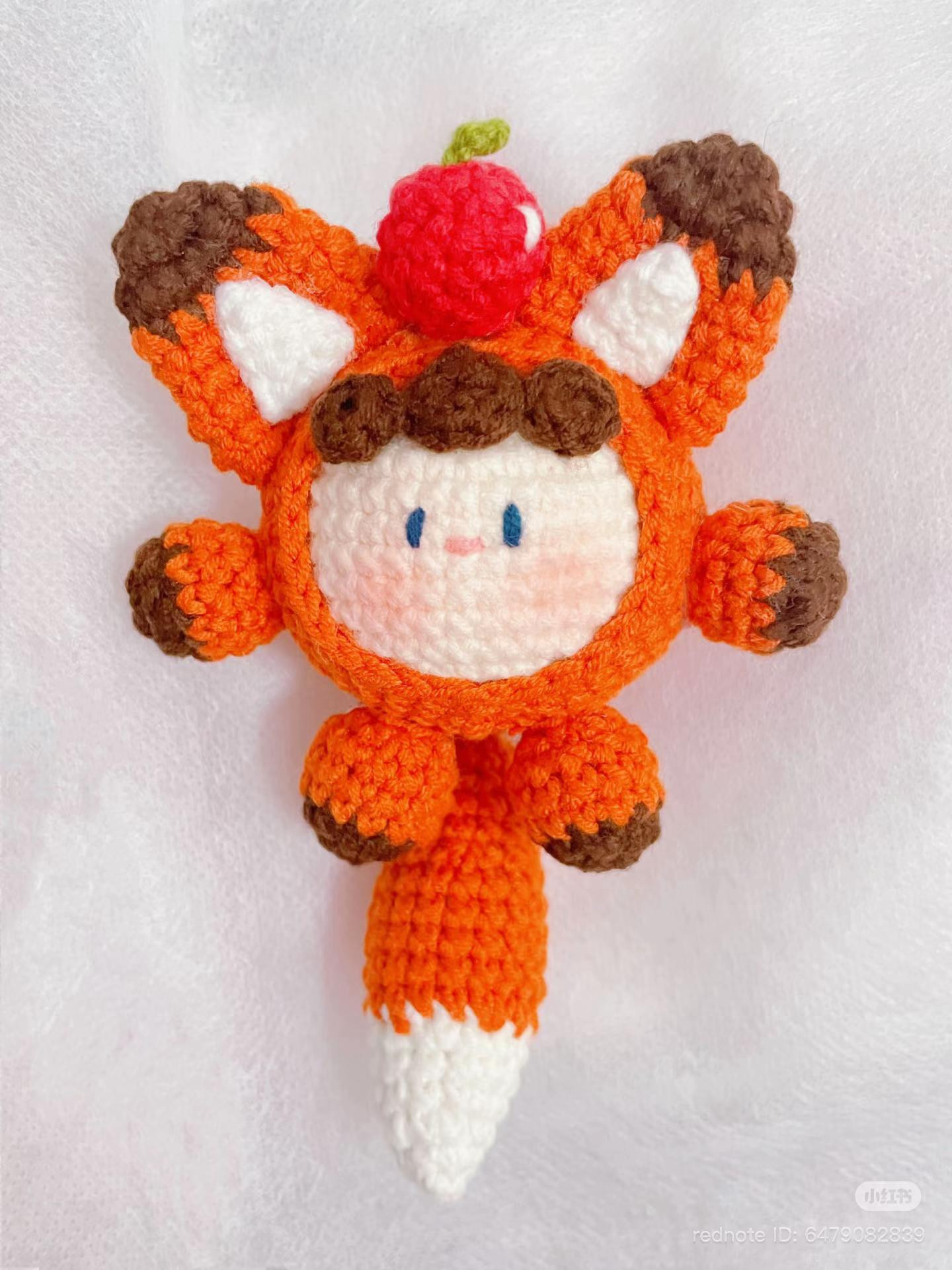 Hướng dẫn móc len tạo hình bé cáo dễ thương cho người mới bắt đầu