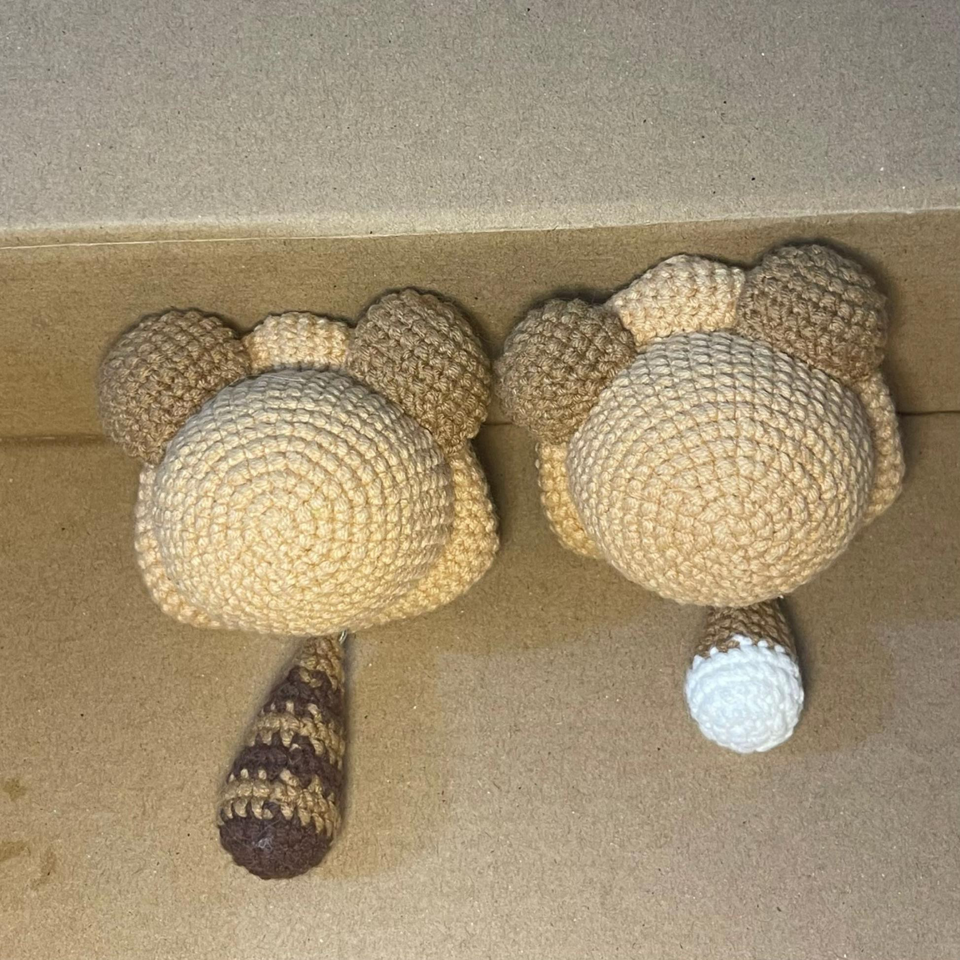 Hướng dẫn móc len tạo hình mochi chồn đáng yêu từng bước chi tiết