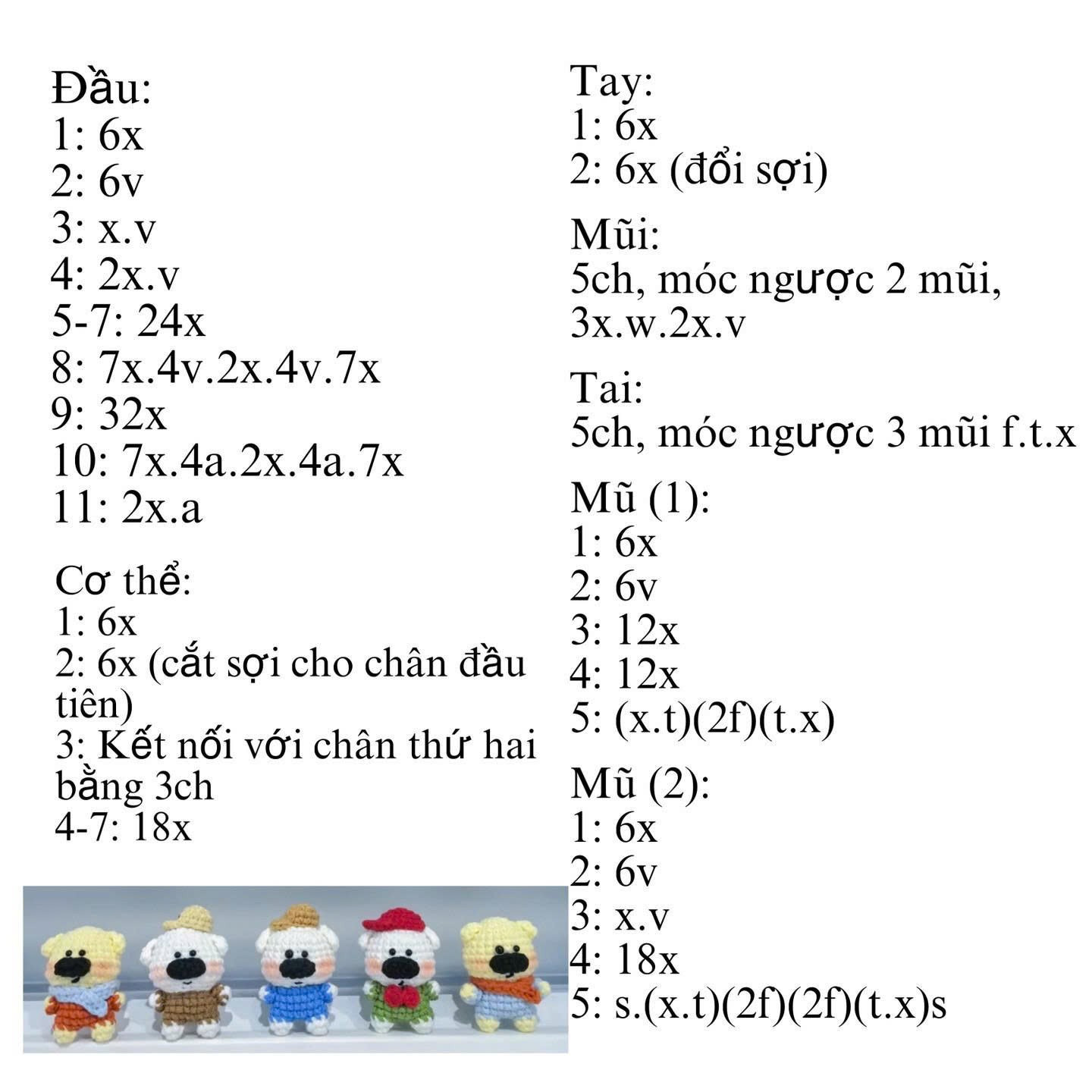 Hướng dẫn móc thú cưng mini dễ thương cho người mới bắt đầu