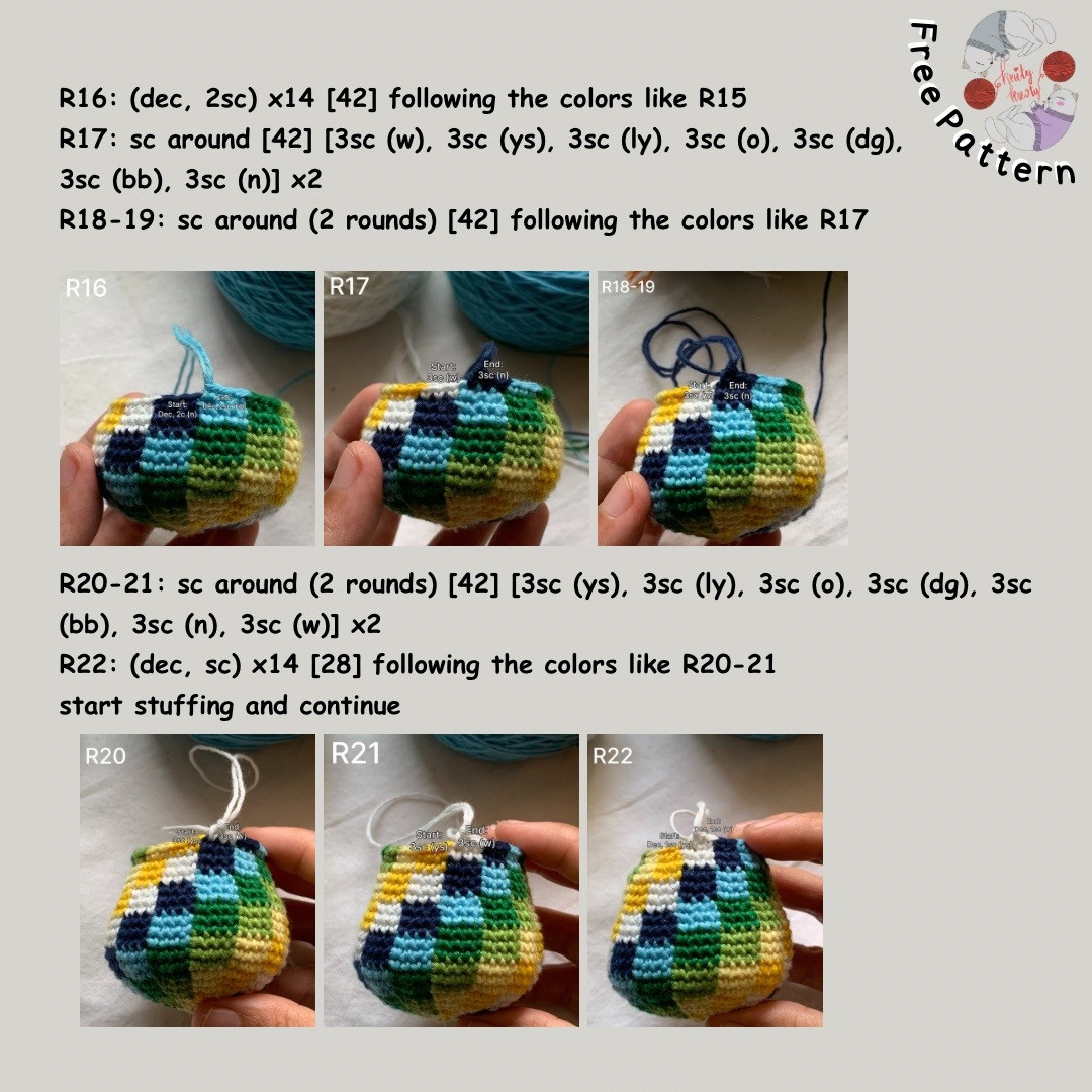 HYYH Hot Air Balloon Amigurumi Pattern