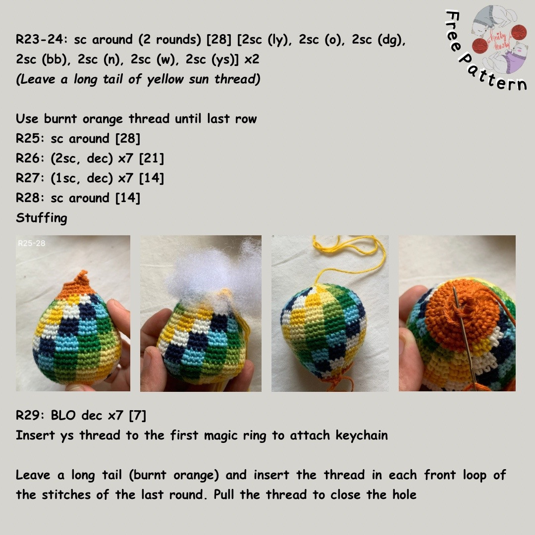 HYYH Hot Air Balloon Amigurumi Pattern