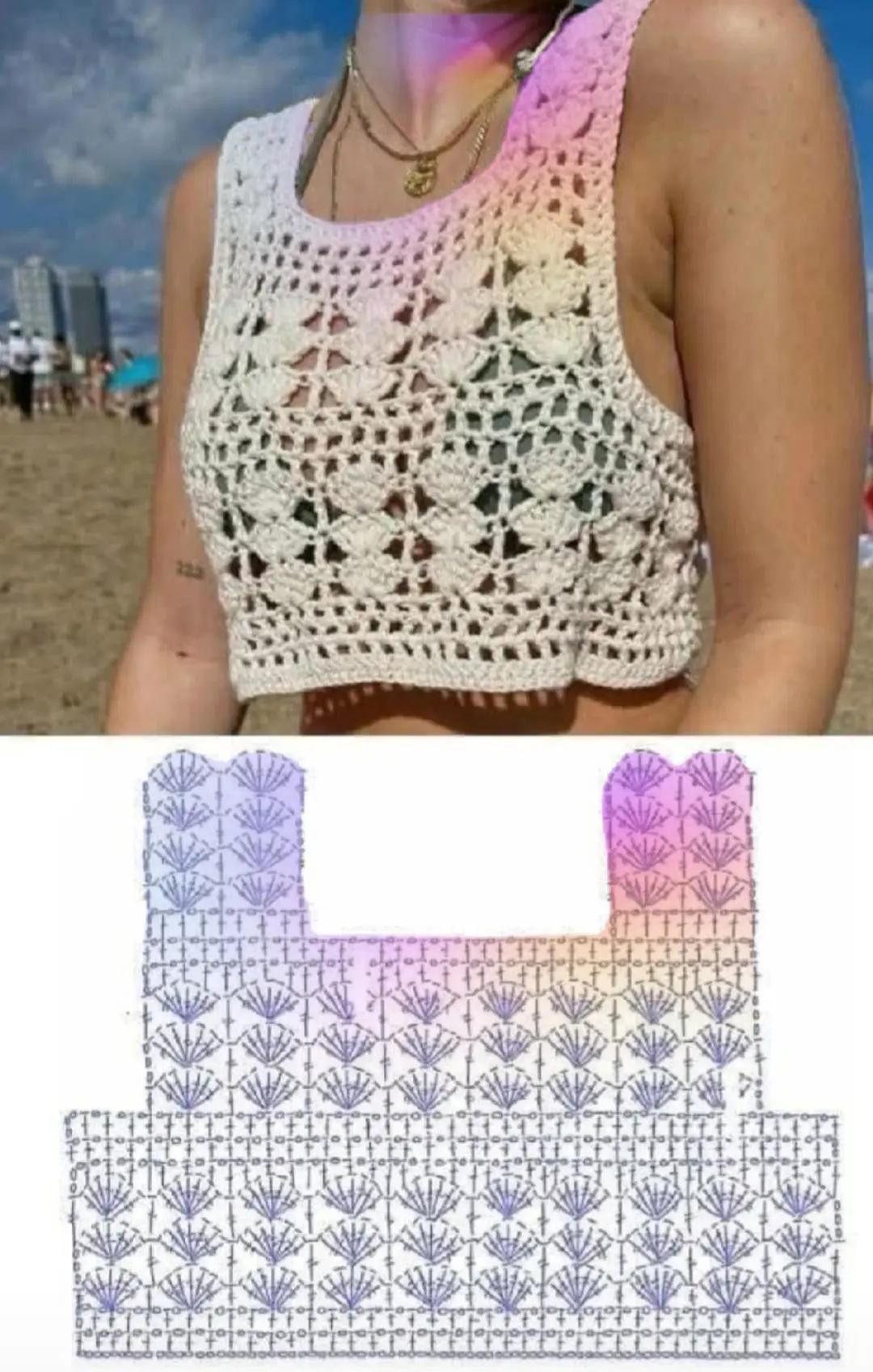 Inspirações de Croppeds em Crochê — Arte, Detalhes e Criatividade