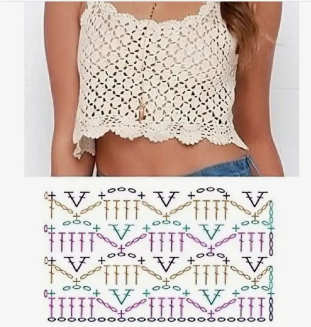 Inspirações de Croppeds em Crochê — Arte, Detalhes e Criatividade