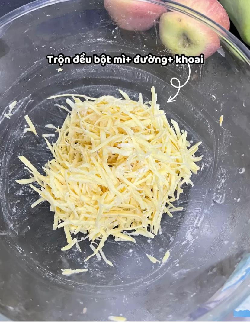 Khoai Lang Cuộn Phô Mai Kéo Sợi Vàng Giòn