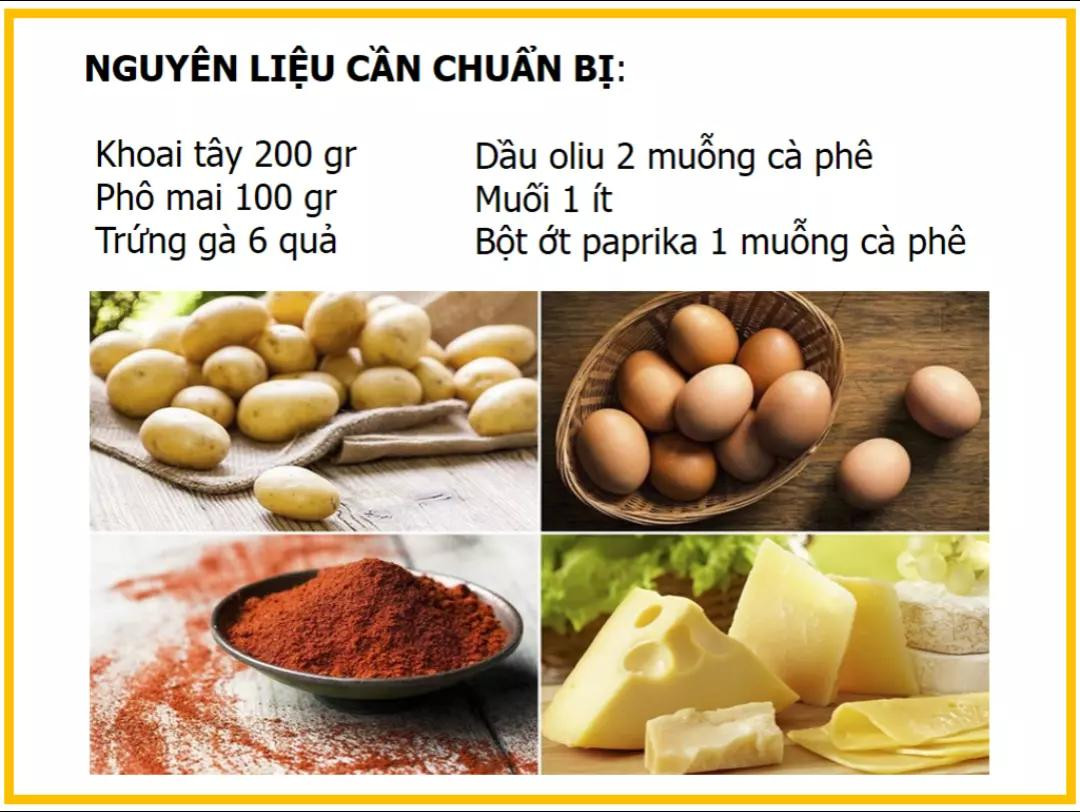 Khoai Tây Lát Nướng Trứng Giòn Tan Thơm Ngậy