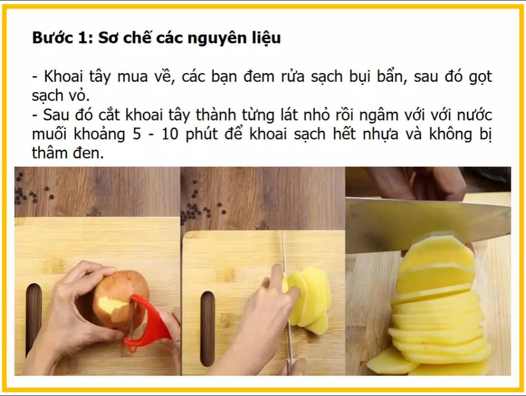 Khoai Tây Lát Nướng Trứng Giòn Tan Thơm Ngậy