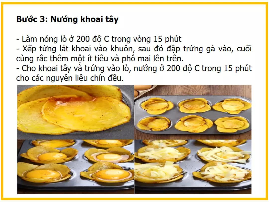 Khoai Tây Lát Nướng Trứng Giòn Tan Thơm Ngậy