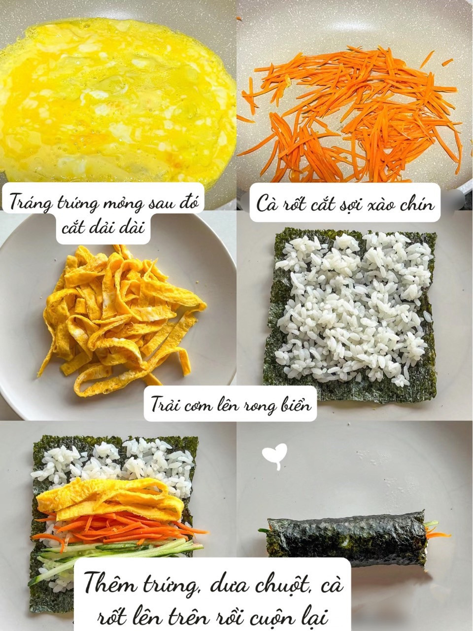 Kimbap Tươi Mát Cho Bé - Đổi Vị Ngon Lành